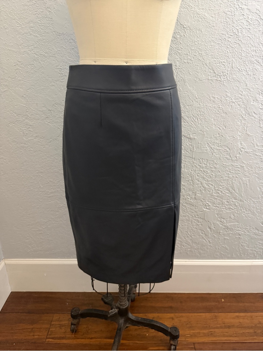 BOSS Faux Leather Pencil Skirt